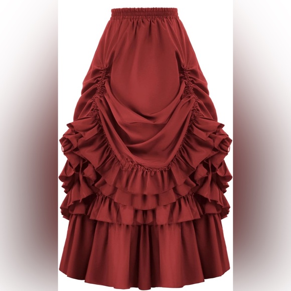 Belle Poque Women's Vintage Gothic Victorian Skirt Renaissance Style size Large - Picture 2 of 15